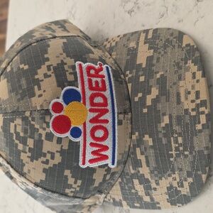 Classic Wonder Bread Logo Camo Camouflage Baseball Cap Hat New Vendor Gift